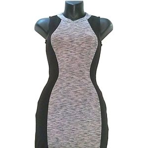 H & M Divided Black / Gray BodyCon Dress